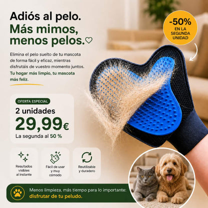 🎉 Oferta Especial: 2 Guantes Quitapelos para Mascotas