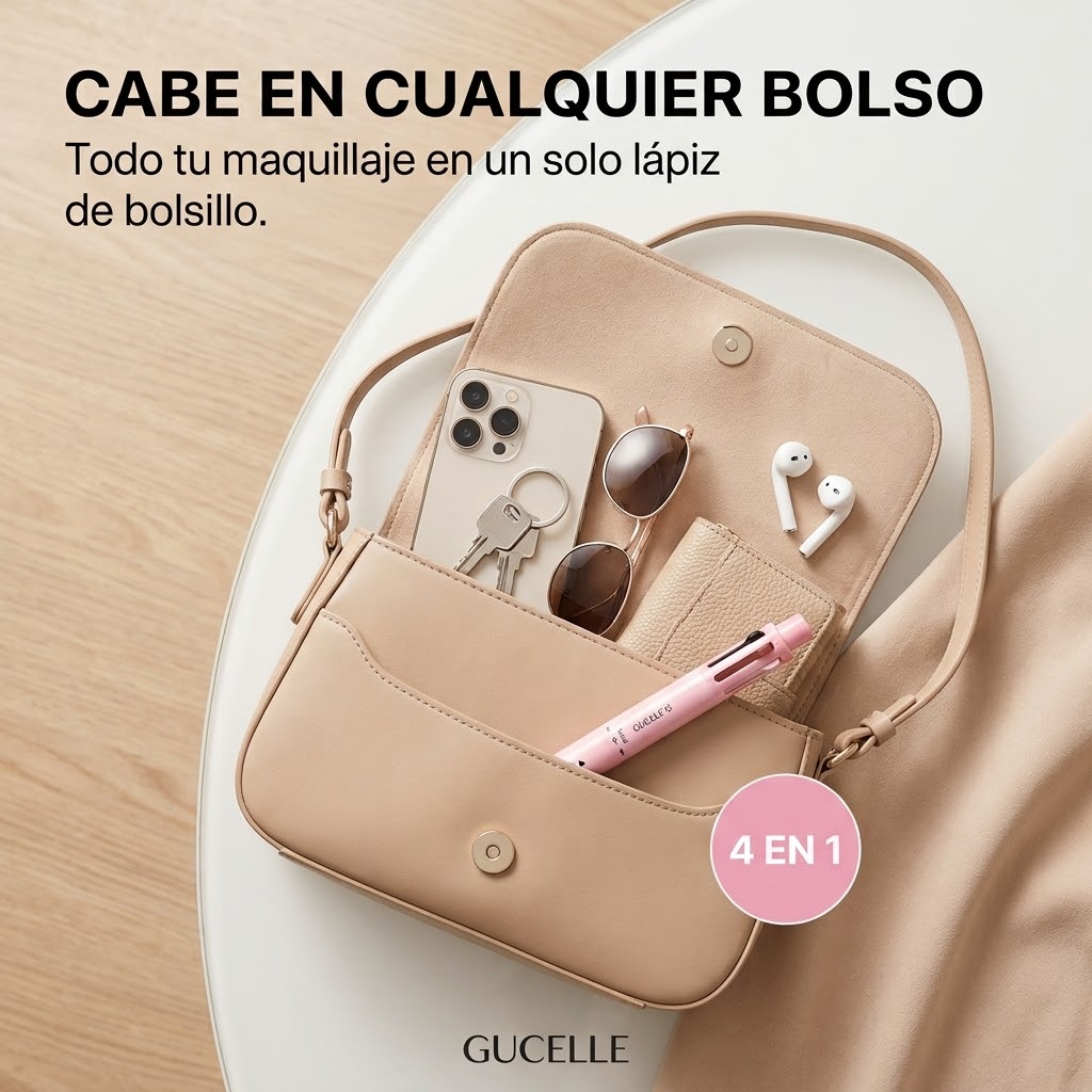 Lápiz de maquillaje 4 en 1 GUCELLE cabe en cualquier bolso
