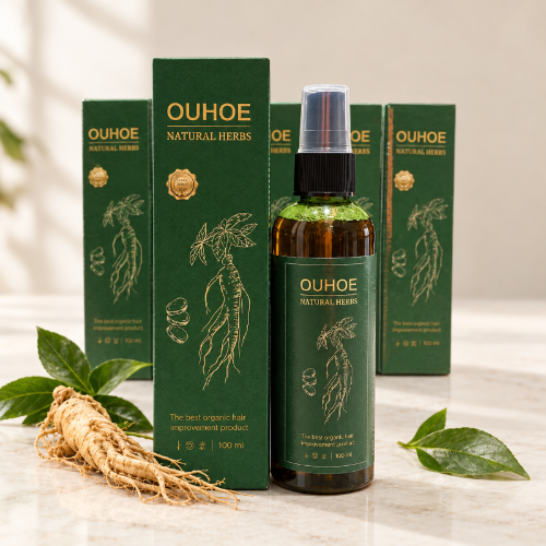 Spray capilar con ginseng de 100 ml con sus cajas y raíz de ginseng
